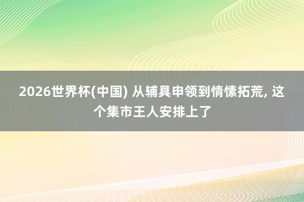 2026世界杯(中國) 從輔具申領到情愫拓荒， 這個集市王人安排上了